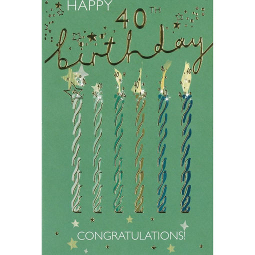 Picture of HAPPY 40TH BIRTHDAY CARD